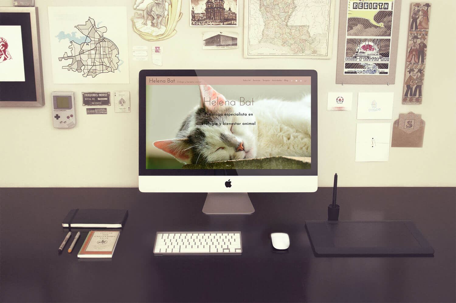Página web realizada en WordPress para la etóloga Helena Bat